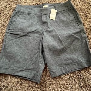 J. Crew Factory denim/chambray shorts